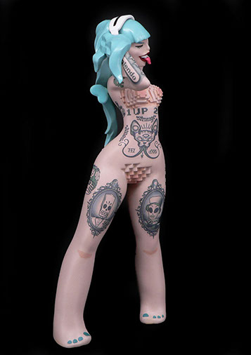 Pixieled; SomeStrangeThings; Designer Toys; Toy Art; Barcelona; Some Strange Things; sculpt; Marcos Lorenzo; Barcelona; pixel; Pixie; pixelated