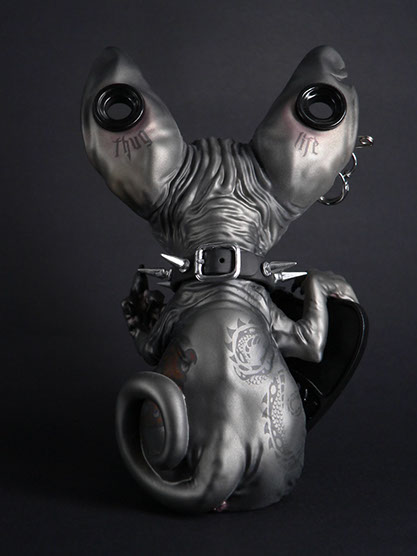 Sphynx; Maneki Neko;SomeStrangeThings; Designer Toys; Toy Art; Barcelona; Strange Stuff; Some Strange Things; sculpt; Marcos Lorenzo; Goth; Punk