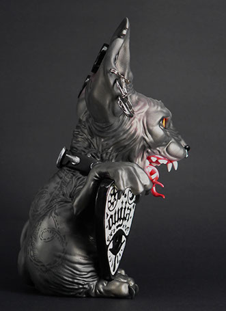 Sphynx; Maneki Neko;SomeStrangeThings; Designer Toys; Toy Art; Barcelona; Strange Stuff; Some Strange Things; sculpt; Marcos Lorenzo; Goth; Punk