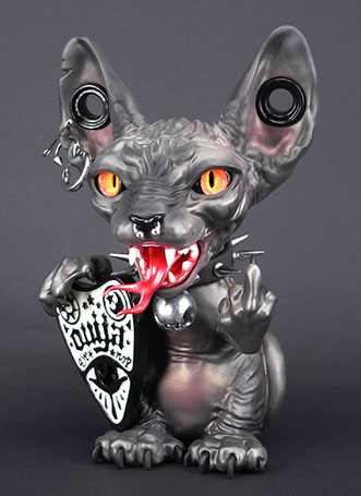 Sphynx; Maneki Neko;SomeStrangeThings; Designer Toys; Toy Art; Barcelona; Strange Stuff; Some Strange Things; sculpt; Marcos Lorenzo; Goth; Punk