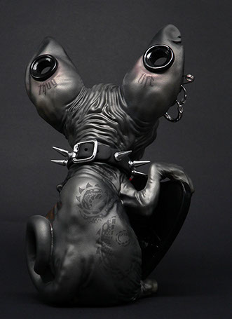 Sphynx; Maneki Neko;SomeStrangeThings; Designer Toys; Toy Art; Barcelona; Strange Stuff; Some Strange Things; sculpt; Marcos Lorenzo; Goth; Punk