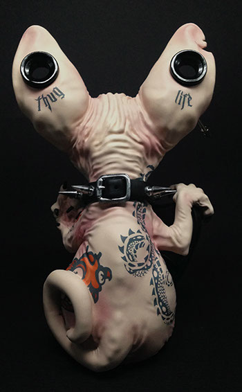 Sphynx; Maneki Neko;SomeStrangeThings; Designer Toys; Toy Art; Barcelona; Strange Stuff; Some Strange Things; sculpt; Marcos Lorenzo; Goth; Punk