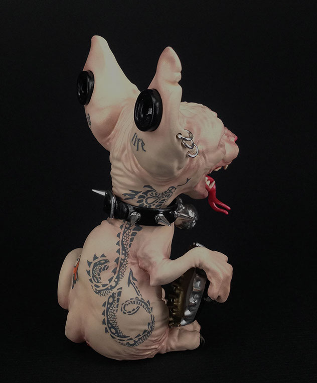 Sphynx; Maneki Neko;SomeStrangeThings; Designer Toys; Toy Art; Barcelona; Strange Stuff; Some Strange Things; sculpt; Marcos Lorenzo; Goth; Punk