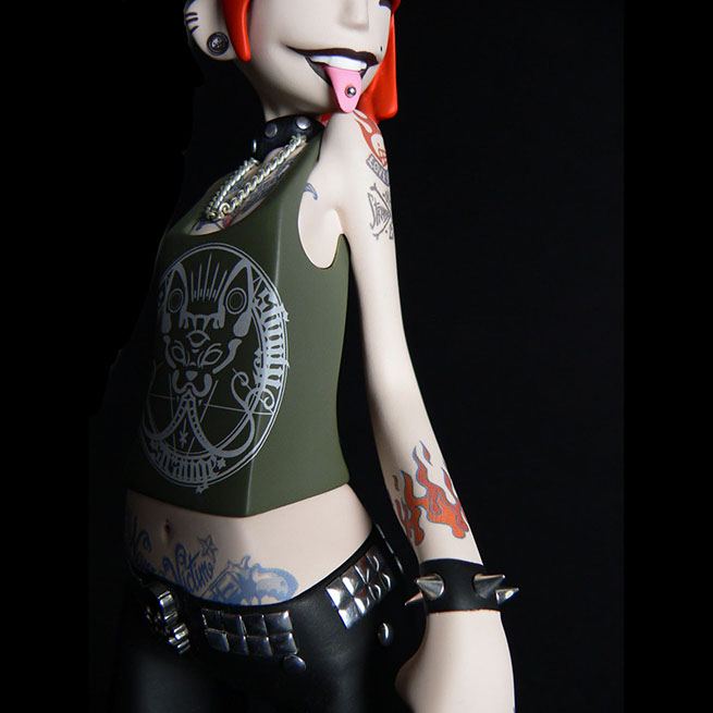 ThreeTimesNever; SomeStrangeThings; Designer Toys; Toy Art; Barcelona; Strange Stuff; Some Strange Things; Three Times Never sculpt; red hair