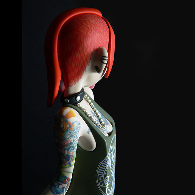 ThreeTimesNever; SomeStrangeThings; Designer Toys; Toy Art; Barcelona; Strange Stuff; Some Strange Things; Three Times Never sculpt; red hair