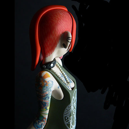 ThreeTimesNever; SomeStrangeThings; Designer Toys; Toy Art; Barcelona; Strange Stuff; Some Strange Things; Three Times Never sculpt; red hair